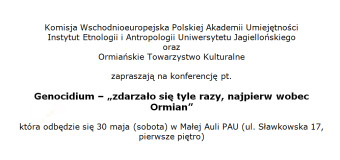 Genocidium – „zdarzało się tyle razy, najpierw wobec Ormian”